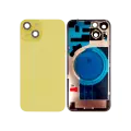 Back Glass With Steel Plate With MagSafe Magnet Pre-Installed Compatible For iPhone 14 (Used OEM Pull: Grade A) (Yellow)