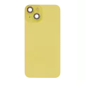 Back Glass With Steel Plate With MagSafe Magnet Pre-Installed Compatible For iPhone 14 (Used OEM Pull: Grade A) (Yellow)